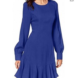 Bar iii Ruffle Hem Fit & flare dress